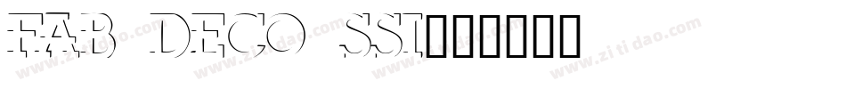 Fab Deco SSi字体转换